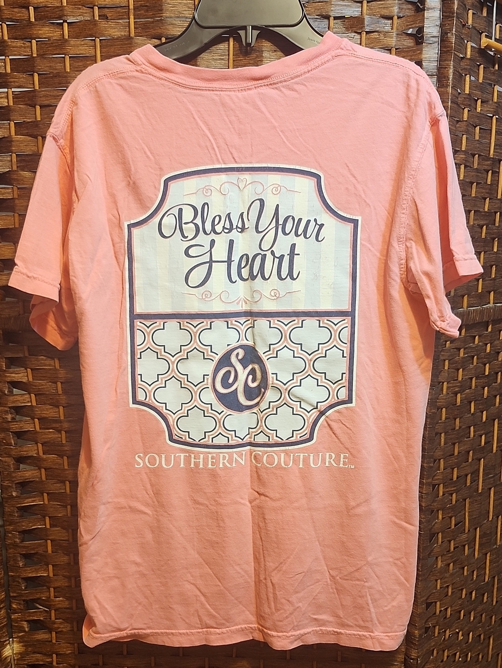 Southern Couture "Bless Your Heart" Pink Graphic Tee